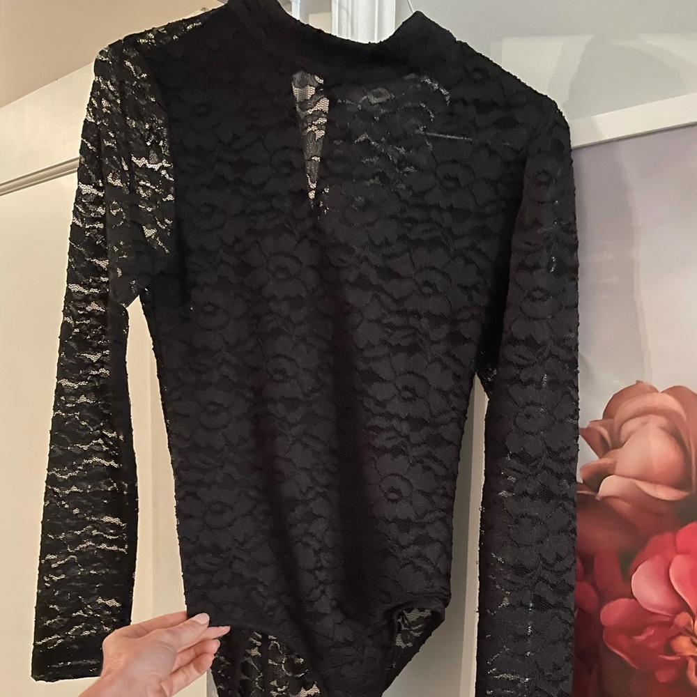 Black lace body suit - Astr